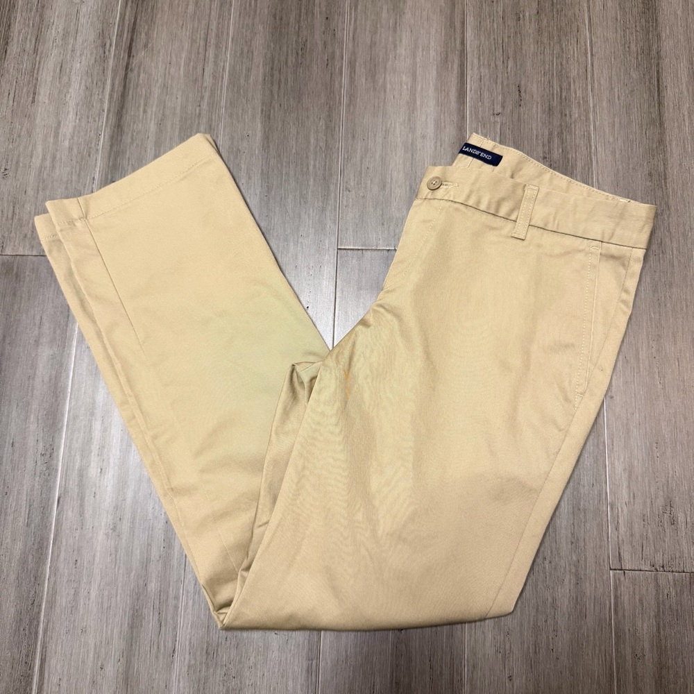 Lands End, Khaki, Chino Trouser Pants | Women’s‎ 9